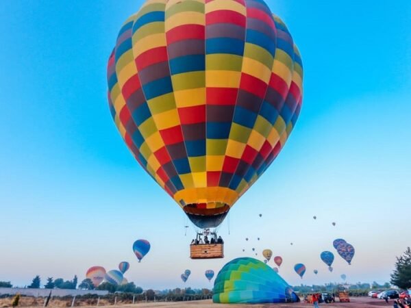 tour elevacion en globo aerostatico en teotihuacan rio adventure mexico