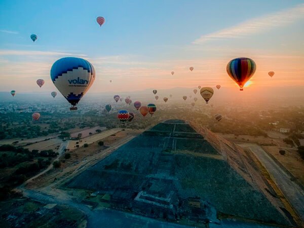 tour privado en globo en teotihuacan rio adventure mexico